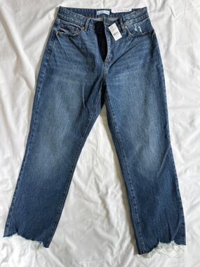 Loft Curvy High Waist Straight Crop